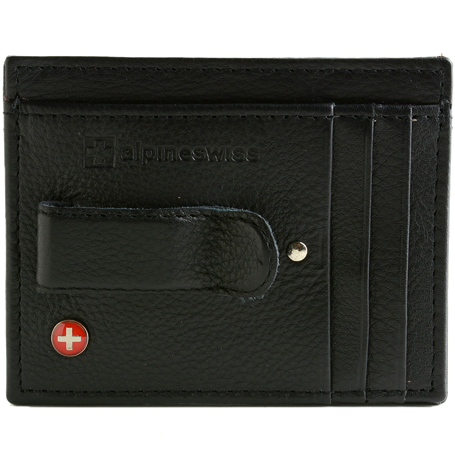 AlpineSwiss RFID Blocking Mens Money Clip Leather Minimalist Front Pocket Wallet eBay
